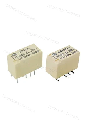 HONGFA HFD3-H/12, Миниатюрное сигнальное реле, 277 V, DIP корпус, = 3-1393789-7 (V23079A2003B301)