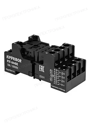 Кипприбор PYF-044BE/2, 2-ярусная монтажная колодка с винтовыми клеммами для 4-контактного реле (ZAA618Q1)