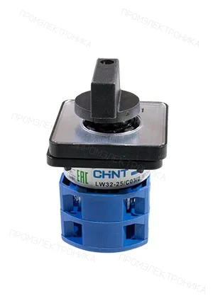 CHINT 425063, Кулачковый переключатель LW32-25/C03/2 , 25А, 3Р, "0-1"