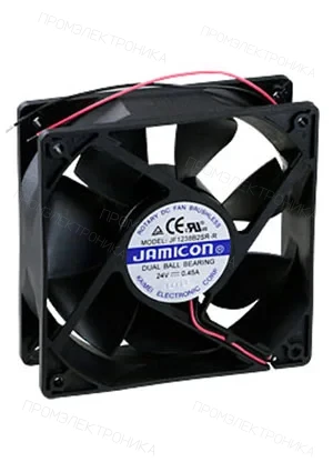 JAMICON JF1238B2SR-R, вентилятор 24В 120х120х38мм подшипник качения авторестарт 3200 об/мин