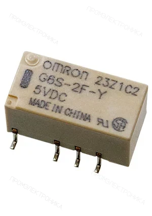 OMRON G6S-2F-Y DC5, реле 2 Form C 5В 2А 200мВт