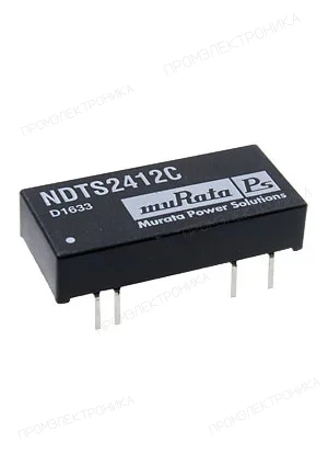 Murata PS NDTS2412C, DC/DC преобразователь на плату 3Вт 24В-12В DIP24 (TEN3-2412)