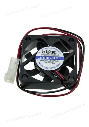 JAMICON KF0410B1L-R, вентилятор 12В 40х40х10мм подшипник качения