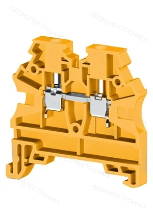 Klemsan 304203RP, Клеммник на DIN-рейку 2,5мм.кв. (желтый); AVK2,5 RD (RP)