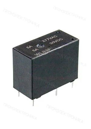 Gangyuan WL33F-S-105H, реле 5V,герметичное, катушка 0.4Вт, 1C = G5Q-14-EU-5VD = HF33F-G-1C 5VDC = HF33F-G/005