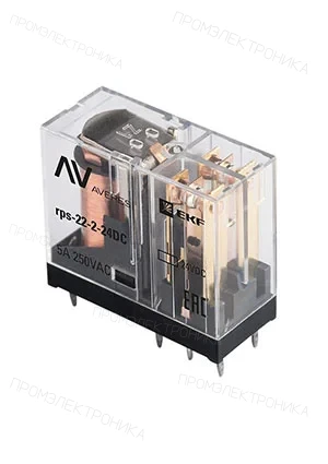 EKF RPS-22-2-24DC, Реле промежуточное РП slim 22/2 5А 24В DC AVERES