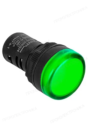 CHINT 592940, Индикатор ND16-22DS/2 зеленый АС/DC24В