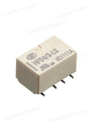 HONGFA HFD4/3-LSR, Миниатюрное сигнальное реле, 3 VDC, 250 V, SMT, = 5-1462037-4 (IM41GR)