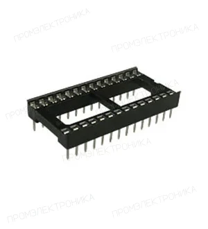 CONNFLY DS1009-28, SCL-28 DIP панель широкая шаг 2.54мм 28 контактов