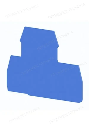 Klemsan 449011, Концевой сегмент на клеммники 2-х ярусные PIK(2,5-4)N*, (синий); NPP PIK 2,5-4N