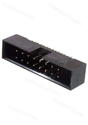 Китай BH2-16, вилка на плату прямая 16 контактов шаг 2мм (DS1014-16) (IDC2-16MS)