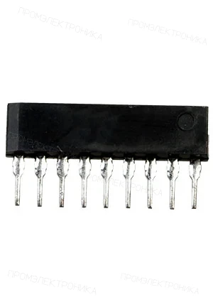 Matsushita AN7112E, усилитель 0.7Вт 9В 16Ом SIP9