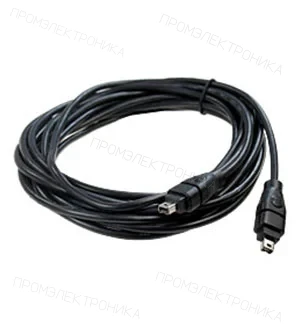 NXU XYC092 5 M  BLACK, Кабель IEEE 1394 "fire wire" 4pin/4pin 5м