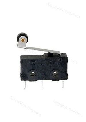 Switronic SM5-05P-45G-G, микропереключатель с лапкой 250В 5A узкие выводы