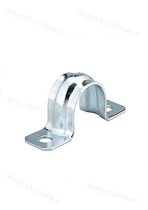 REXANT 28-1019-1, Скоба СМД 10-11 REXANT, двухлапковая для металлорукава, d6 мм, 100 шт./уп.