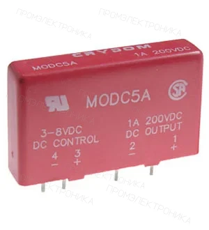 Crydom M-ODC5A, I/O цифровой модуль 3-8VDC 18мА выходной 1A/250VDC 4кВ