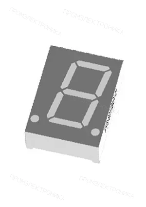 FORYARD FYS-8011BUY-21-L4.0, 7-сегментный дисплей 20,4мм желтый ОА 590нм