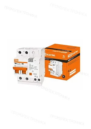 TDM electric SQ0204-0011, АД12, дифференциальный автомат 2Р 25А  30мА