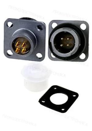 ACIT/POLSUN FQ14-4ZJ-S, вилка на корпус герметичн. IP67 4 контакта 10А 500В