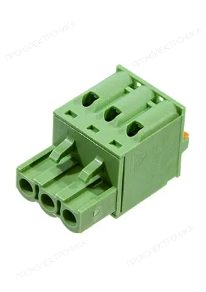Dinkle 5ESDSR-03P, Клеммник угловой, шаг 5.08мм, 3 контакта