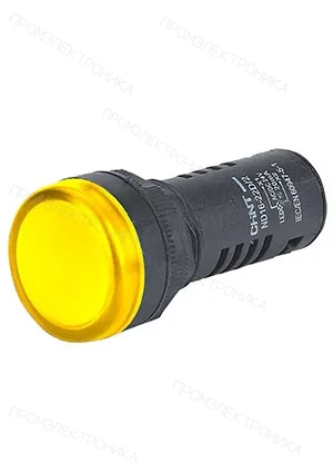 CHINT 593076, Индикатор ND16-22D/2 желтый AC/DC230В