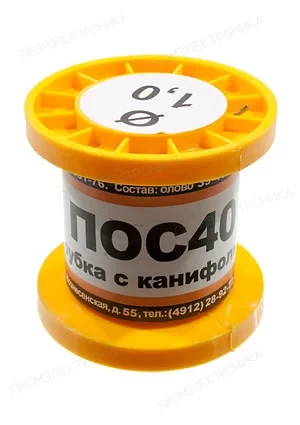 ПМП Припой ПОС40 ТР 1.0мм катушка  50г