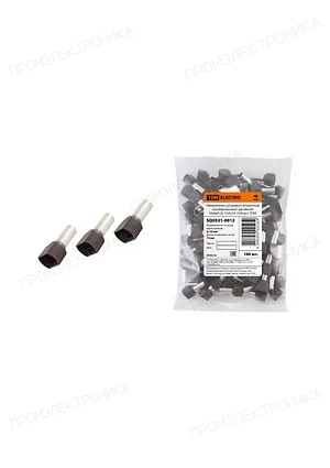 TDM electric SQ0521-0012, НШВИ2, изол.втул.наконечник на два провода  10х14 слон.кость (100 шт)