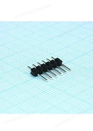 CONNFLY DS1021-1x6SF11-B, вилка на плату шаг 2.54мм