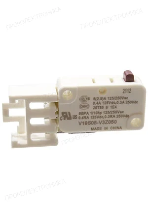HONEYWELL V19S05-V3Z050, микропереключатель SPDT 250В 5А rast 2.5  0.5N