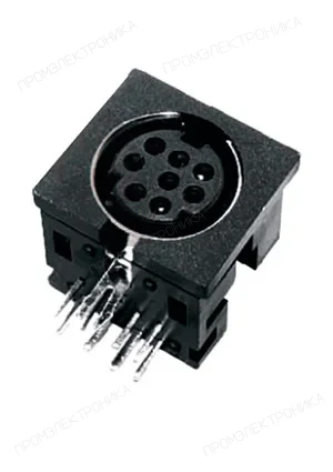 KLS L-KLS1-285A-04-B, разъем MiniDIN гнездо на плату (аналог для MDN-4FR)