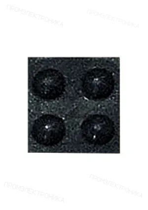 Gainta RF-1001, круглая резиновая ножка черного цвета (H=3.0mm D=6.0mm) / RF-1001