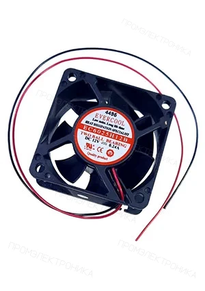 EVERCOOL EC6025H12B, Вентилятор 12B, 60x60x25мм , подшипник качения, 5000 об/мин