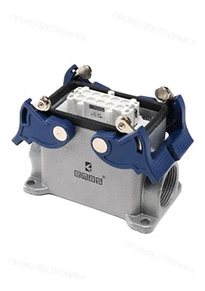EMAS EBM10PD14, Розетка, 4-фиксатора, боковой ввод, для панели 10 полюсов, 16А