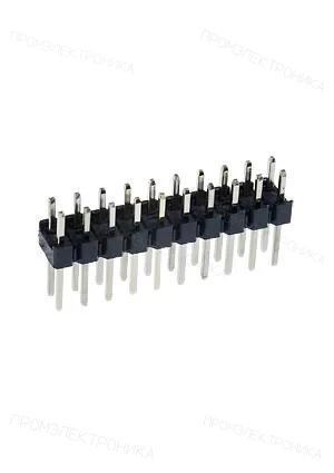 KLS PLD-20, вилка штыревая 2.54мм 2x10 прям. (L-KLS1-207-2-20-S)