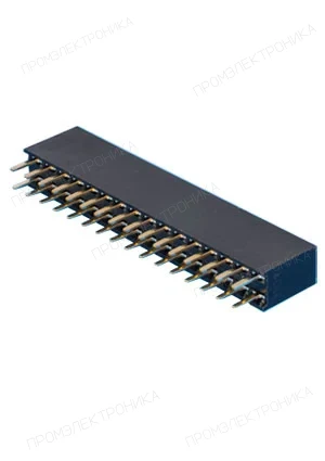 KLS PBD-32, гнездо на плату шаг 2.54мм 2x16 прям. (L-KLS1-208-2-32-S)