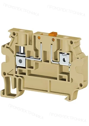 Klemsan 304380, Клеммник 2-х выводной с размыкателем, 4 мм.кв., (серый); AVK 4A