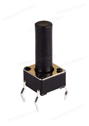 Switronic 0613HIM-130G-G, кнопка тактовая 6х6 h=13мм (аналог для TS-A6PS-130)