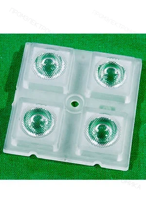 Sunlumin S01.01.01.086_SS-50X50-4-50, линза 50X50мм, 50 град, 4 LED, для 3535, PC