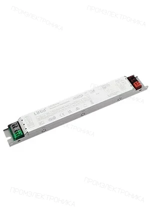 Lifud LF-FSD090YA, LED драйвер, 90Вт, вх 220-240В AC, вых 250-1050мА 54-240В DC, неизол, металл, DALI/PUSH