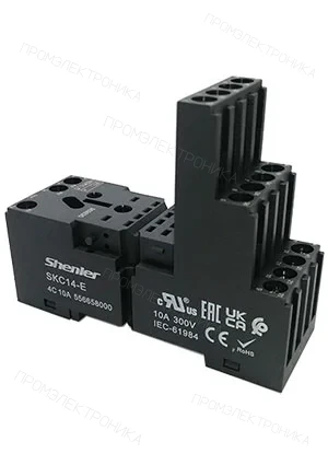 Shenler SKC08-E, колодка для реле 8 контактов 12А 300В 0.5-2.5кв.мм