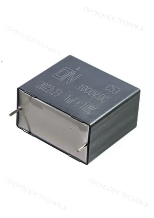 DIN C531052GJ7K3A5A0L0, конденсатор пленочный 1мкФ 1000В dc 10% Р=37.5 мм 41х37х22 аналог B32656A105K000