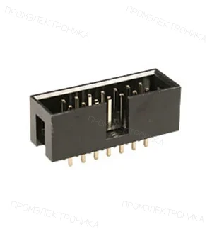 NXU BH-14 (IDC-14MS), вилка на плату шаг 2.54мм прямая  (118-A-14GSK)