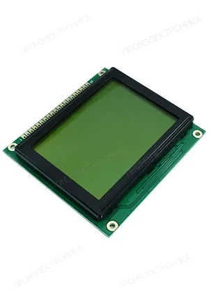 WINSTAR WG12864C-YYH-V#N, ЖКИ графический 128х64, подсветка Ж-З, инд Ж-З 5В
