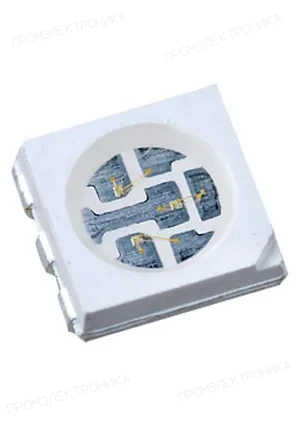 NationStar FM-T5050HRK-624N, ЧИП светодиод 5050 PLCC красный 110гр. 624нм 2100мКд