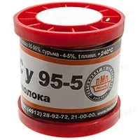 ПМП Припой ПОСУ95-5 ПРВ 2.0мм  катушка 200г, Pb Free