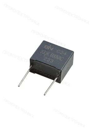 DIN C2433370CCJ25BAA00, конденсатор пленочный 0.033мкФ 630В dс 5% Р=10мм 12х11х5