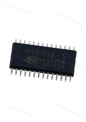 PTC PT6964-S, драйвер светодиодов SO-28
