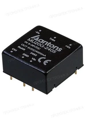 ANTONS POWER MU20G-2405, DC/DC Regulated URB2405YMD-20WR3 = URB2405YMD-20WR3