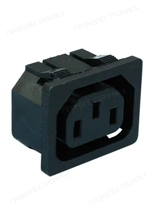 KLS L-KLS1-AS-302-2, розетка сетевая 3 конт. на корпус 220В 10А (AC-6)