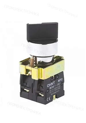 CHINT 573981, Переключатель NP2-BD25, 2 положения фиксацией, 1НО+1НЗ IP40